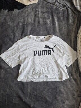 PUMA White Logo Tee